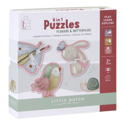 PUZZLE 6 EN 1 FLORES &...