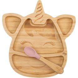 PLATO DE BAMBU CON VENTOSA...