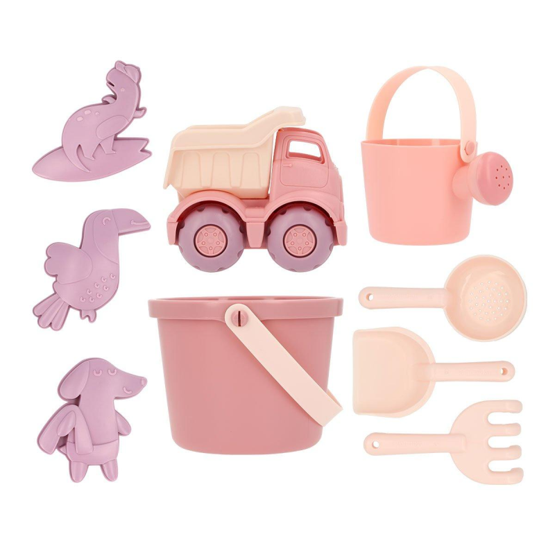 SET DE JUGUETES DE PLAYA OLD ROSE