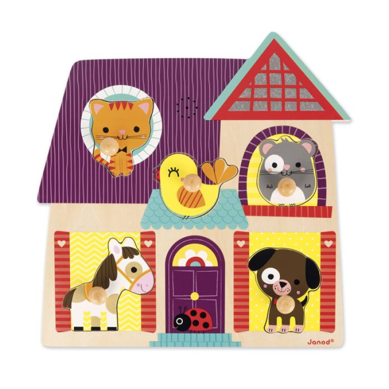 PUZLE ENCAJABLE MUSICAL "MIS AMIGUITOS LOS ANIMALES"