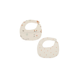 SET 2 BABEROS 19X19 WONDERLAND CRUDO