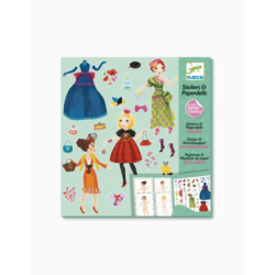 PEGATINAS MUÑECAS DE PAPEL MODA A TOPE