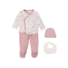 SET NACIMIENTO 4P (JUBON, POLAINA, GORRITO Y BANDANA) NIZA
